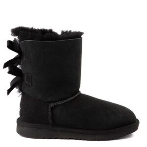 Ugg black boots bow